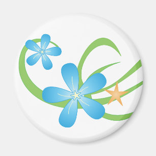 Blaugrün tropisch magnet