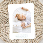 Blaugrün, zwei Fotos Geburt Ankündigung