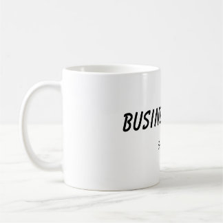 blaugrüne Aquarellschrift für moderne Unternehmen Kaffeetasse