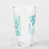 Blaugrüne Blätter Glas (Links)