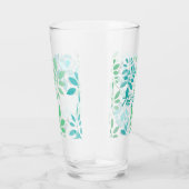 Blaugrüne Blätter Glas (Rechts)