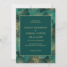 Blaugrüne Blätter mit Goldene Hochzeit