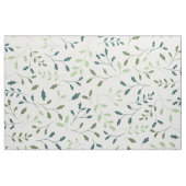Blaugrüne Botanische Blätter Muster Stoff (Yard (91,4 cm))