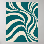 Blaugrüne Counterpoint-Kunstprint Poster (Vorne)