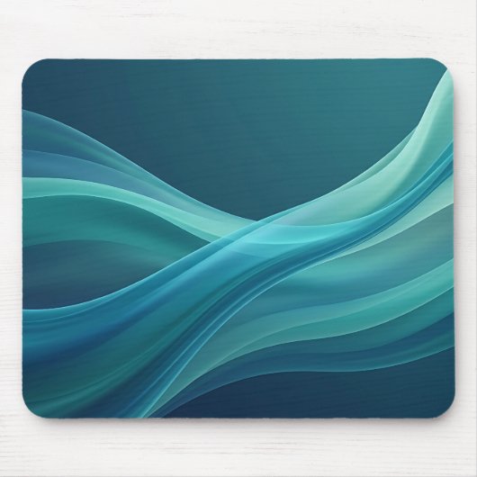 Blaugrüne Fließband-Mauspad Mousepad (Vorne)