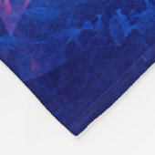 Blaugrüne Gefärbte Krawatte Fleecedecke (Ecke)