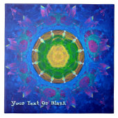 Blaugrüne Gefärbte Krawatte Fliese (Vorderseite)