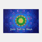 Blaugrüne Gefärbte Krawatte Fußmatte (Vorderseite)