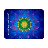 Blaugrüne Gefärbte Krawatte Magnet (Horizontal)