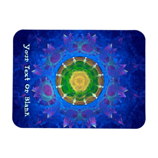 Blaugrüne Gefärbte Krawatte Magnet (Horizontal)