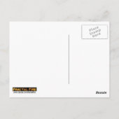 Blaugrüne Gefärbte Krawatte Postkarte (Rückseite)