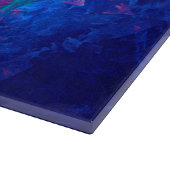 Blaugrüne Gefärbte Krawatte Schneidebrett (Ecke)