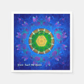 Blaugrüne Gefärbte Krawatte Serviette (Vorderseite)