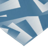 Blaugrüne Geometrie Tischdecke (Schrägansicht)