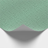 Blaugrüne Knisternfarbe Geschenkpapier (Ecke)