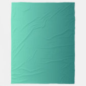 Blaugrüne Meer Grün Blau Aquamarin  Fleecedecke (Vorderseite)