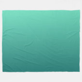Blaugrüne Meer Grün Blau Aquamarin  Fleecedecke (Vorderseite (Horizontal))