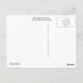Blaugrüne Mosaike Postkarte (Rückseite)
