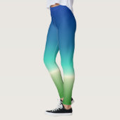 Blaugrüne Ozean-Steigung Leggings (Links)