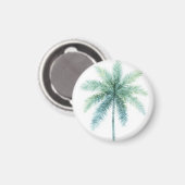 Blaugrüne Palme Magnet (Vorderseite/Rückseite)