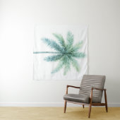 Blaugrüne Palme Wandteppich (Beispiel (Horizontal))
