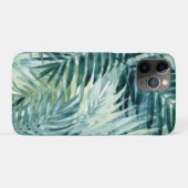 Blaugrüne Palmwedel Case-Mate iPhone Hülle (Rückseite (Horizontal))