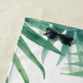 Blaugrüne Palmwedel Strandtuch (Beispiel)