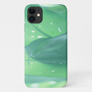Blaugrüne Pflanzenblätter Natur iPhone 11 Hülle