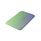Blaugrüne Regenbogen-Abstrakt-Textur-Muster-Kunst Badematte (Schrägansicht)