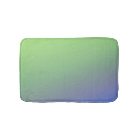 Blaugrüne Regenbogen-Abstrakt-Textur-Muster-Kunst Badematte (Vorderseite)