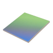 Blaugrüne Regenbogen-Abstrakt-Textur-Muster-Kunst Fliese (Seite)