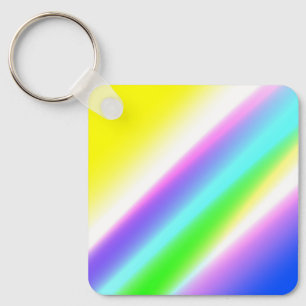 Blaugrüne Regenbogen-Abstrakt-Textur-Muster-Kunst Schlüsselanhänger