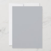 Blaugrüne Rustfarbene Moody Botanische Hochzeit Einladung (Rückseite)