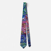 Blaugrüne Salzwassertaffy-Strudel-Krawatte Krawatte (Vorderseite)