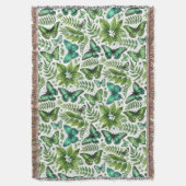 Blaugrüne Schmetterlinge Decke (Vorderseite Vertikal)