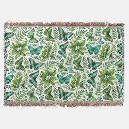 Blaugrüne Schmetterlinge Decke