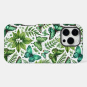 Blaugrüne Schmetterlinge iPhone Hülle (Rückseite (Horizontal))