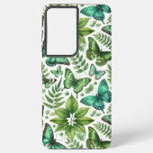 Blaugrüne Schmetterlinge Samsung Galaxy Hülle (Rückseite)