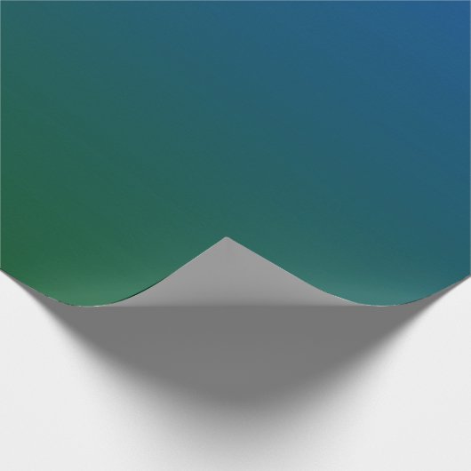Blaugrüne Steigung Geschenkpapier (Ecke)