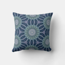 Blaugrüne und marineblaue geometrische Kaleidoskop