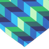 Blaugrüner Ombre-Chevron kleiner Tischläufer (Ecke)