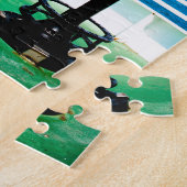Blaugrüner Sucher Puzzle (Seite)