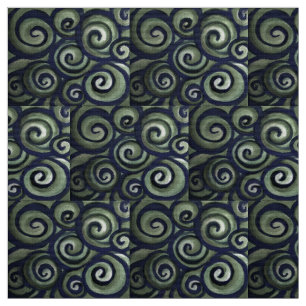 Blaugrüner Swirl Stoff