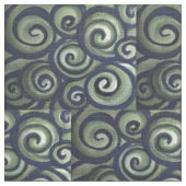 Blaugrüner Swirl Stoff (Nahaufnahme)