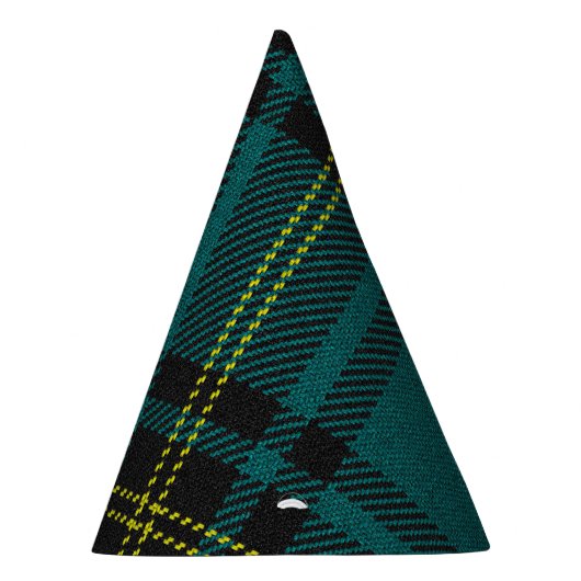 Blaugrüner Tartan Partyhütchen (Rechts)