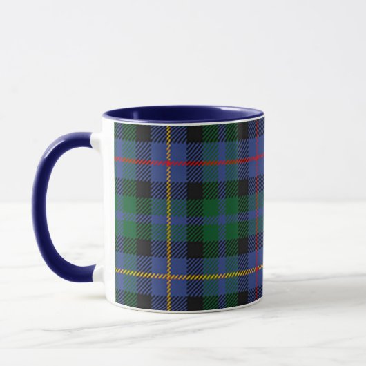 Blaugrüner Tartan Tasse (Links)