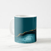 Blaugrünes Goldachat Kaffeetasse (Vorderseite Links)