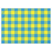 Blaugrünes Karomuster Tischdecke (Vorderseite (Horizontal))