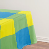 Blaugrünes Karomuster Tischdecke (Beispiel)