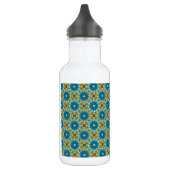 Blaugrünes Muster Trinkflasche (Links)